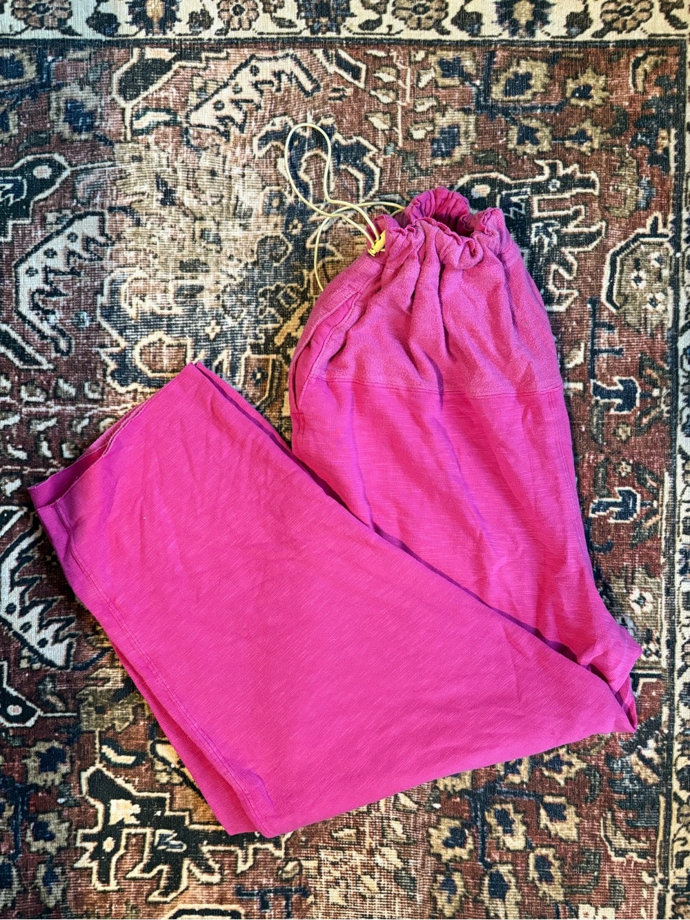 FP Movement by Free People Cropped Drawstring Pants — Hot Pink - Picture 3 of 6